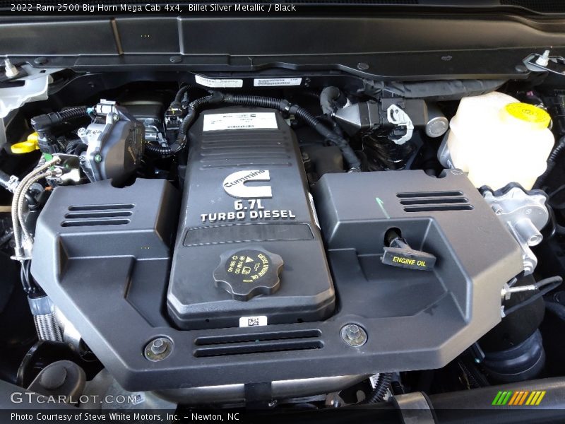  2022 2500 Big Horn Mega Cab 4x4 Engine - 6.7 Liter OHV 24-Valve Cummins Turbo-Diesel inline 6 Cylinder