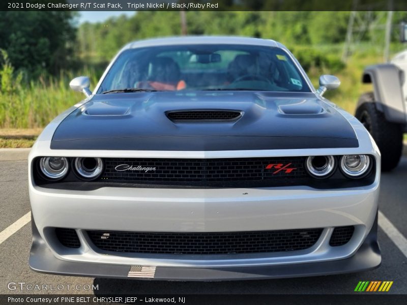Triple Nickel / Black/Ruby Red 2021 Dodge Challenger R/T Scat Pack