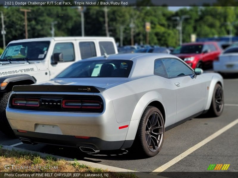 Triple Nickel / Black/Ruby Red 2021 Dodge Challenger R/T Scat Pack