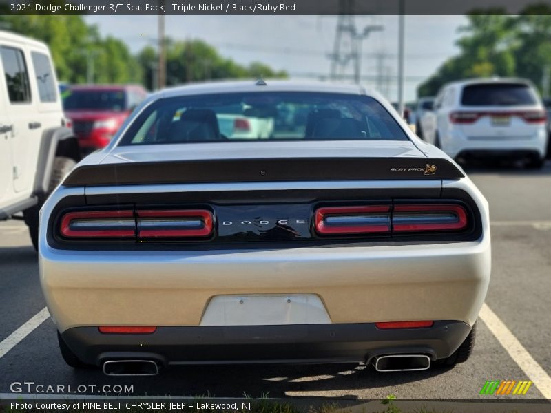 Triple Nickel / Black/Ruby Red 2021 Dodge Challenger R/T Scat Pack