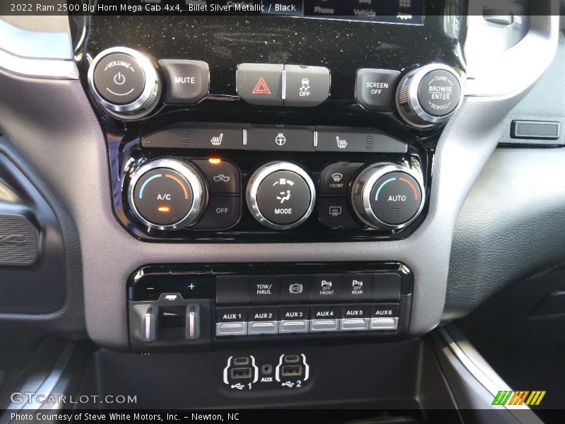 Controls of 2022 2500 Big Horn Mega Cab 4x4