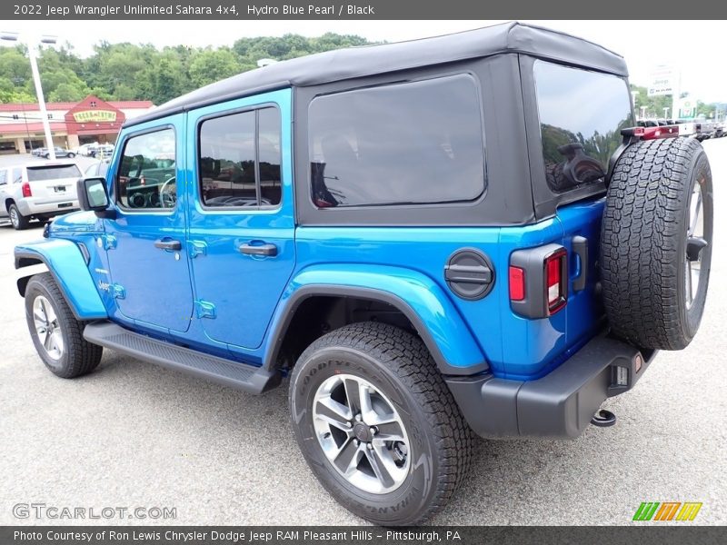 Hydro Blue Pearl / Black 2022 Jeep Wrangler Unlimited Sahara 4x4