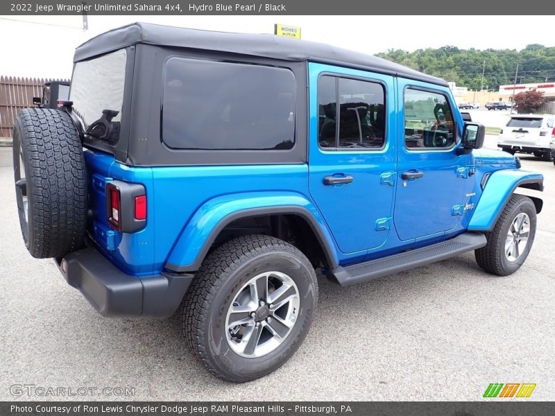 Hydro Blue Pearl / Black 2022 Jeep Wrangler Unlimited Sahara 4x4