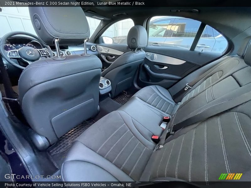 Rear Seat of 2021 C 300 Sedan Night Edition