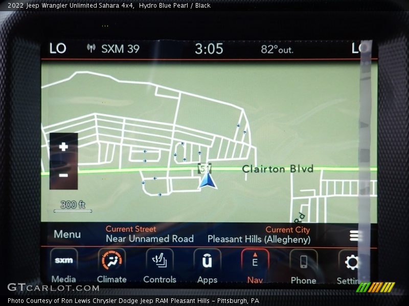 Hydro Blue Pearl / Black 2022 Jeep Wrangler Unlimited Sahara 4x4
