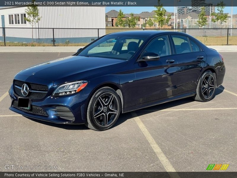 Front 3/4 View of 2021 C 300 Sedan Night Edition