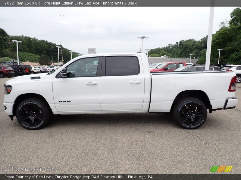 Bright White / Black 2022 Ram 1500 Big Horn Night Edition Crew Cab 4x4