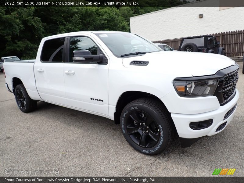 Bright White / Black 2022 Ram 1500 Big Horn Night Edition Crew Cab 4x4
