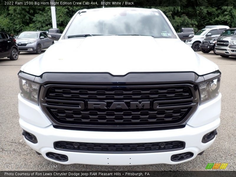 Bright White / Black 2022 Ram 1500 Big Horn Night Edition Crew Cab 4x4