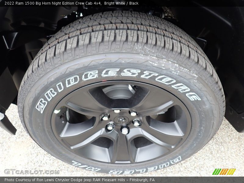 Bright White / Black 2022 Ram 1500 Big Horn Night Edition Crew Cab 4x4