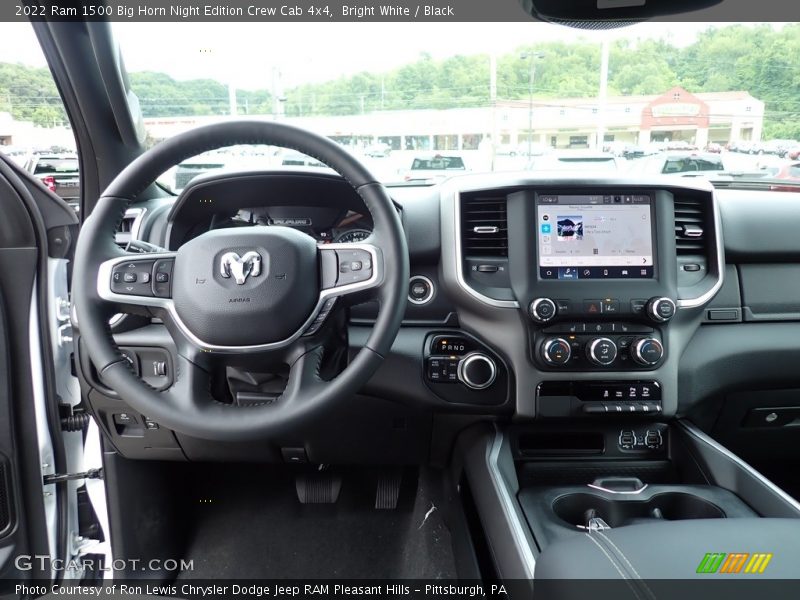 Bright White / Black 2022 Ram 1500 Big Horn Night Edition Crew Cab 4x4