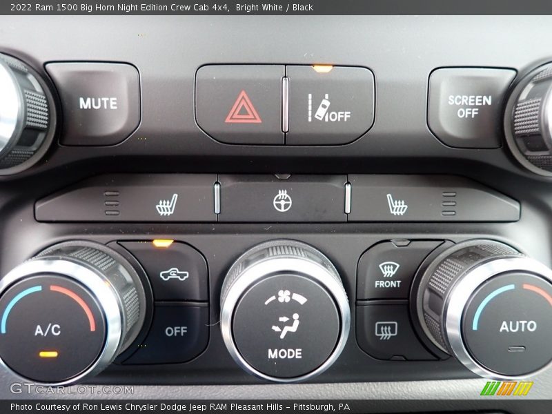 Bright White / Black 2022 Ram 1500 Big Horn Night Edition Crew Cab 4x4