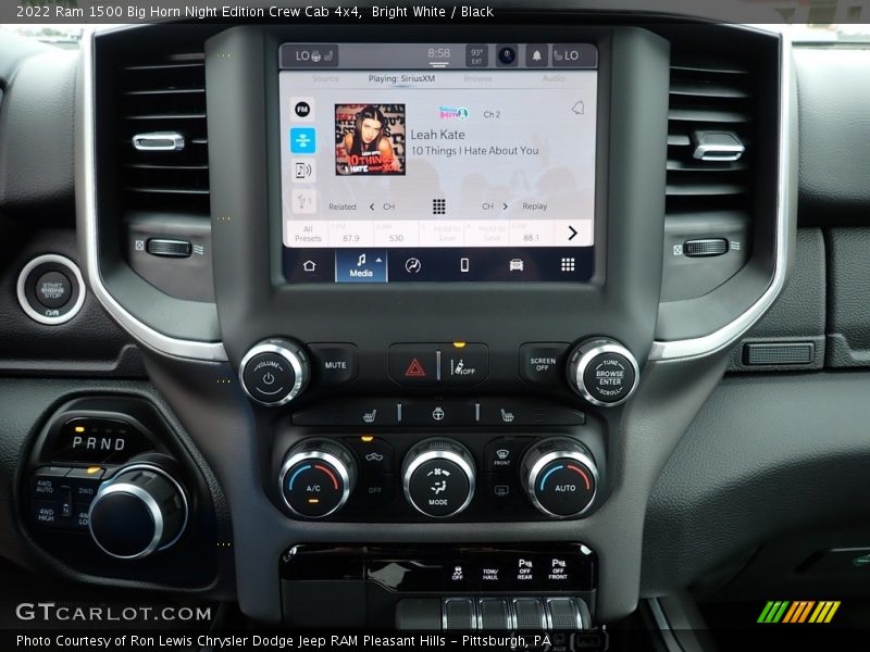 Bright White / Black 2022 Ram 1500 Big Horn Night Edition Crew Cab 4x4