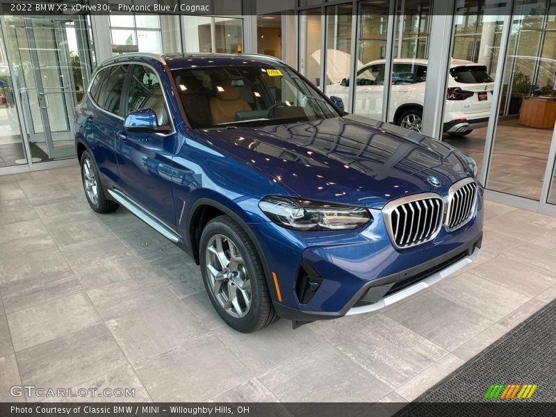 Phytonic Blue / Cognac 2022 BMW X3 xDrive30i