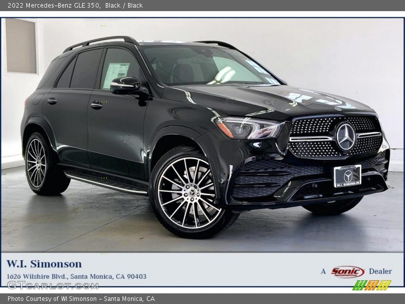 Black / Black 2022 Mercedes-Benz GLE 350