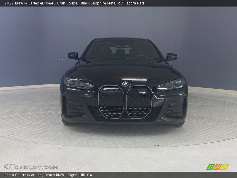 Black Sapphire Metallic / Tacora Red 2022 BMW i4 Series eDrive40 Gran Coupe