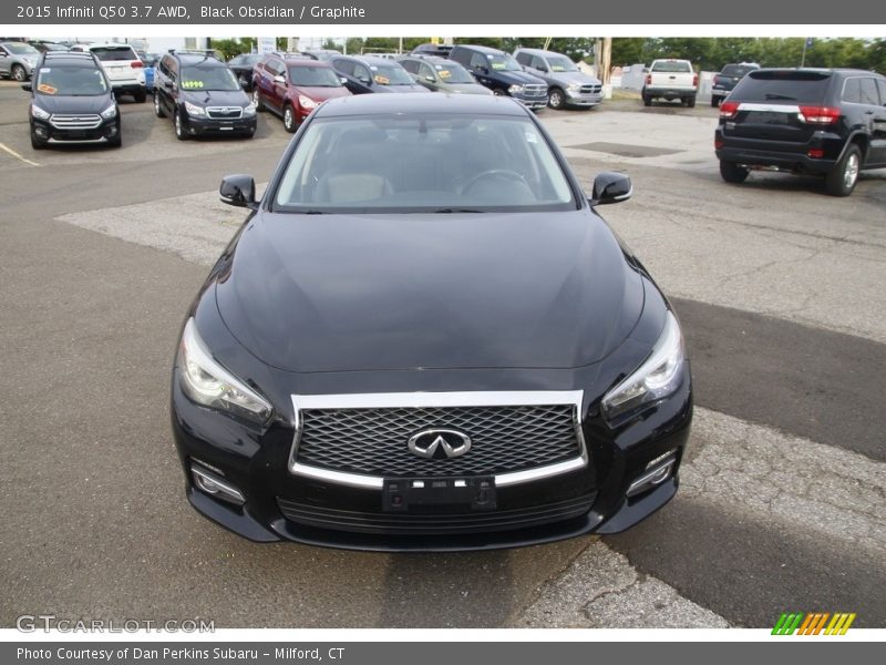 Black Obsidian / Graphite 2015 Infiniti Q50 3.7 AWD