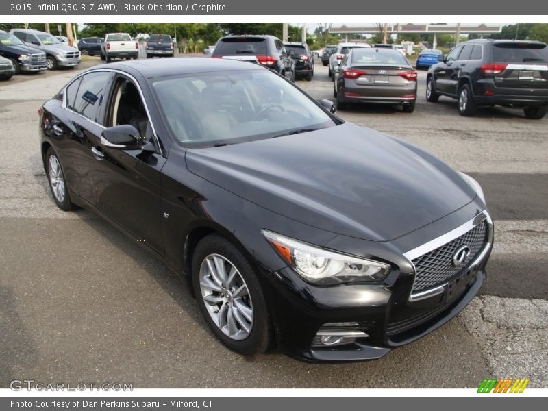 Black Obsidian / Graphite 2015 Infiniti Q50 3.7 AWD