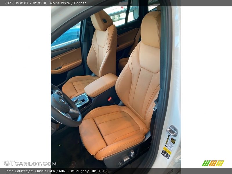 Front Seat of 2022 X3 xDrive30i