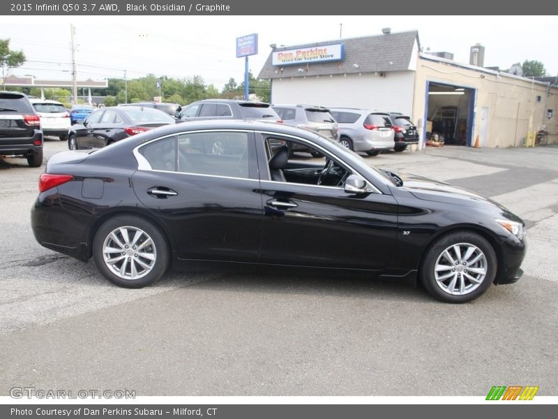 Black Obsidian / Graphite 2015 Infiniti Q50 3.7 AWD