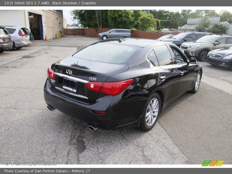 Black Obsidian / Graphite 2015 Infiniti Q50 3.7 AWD