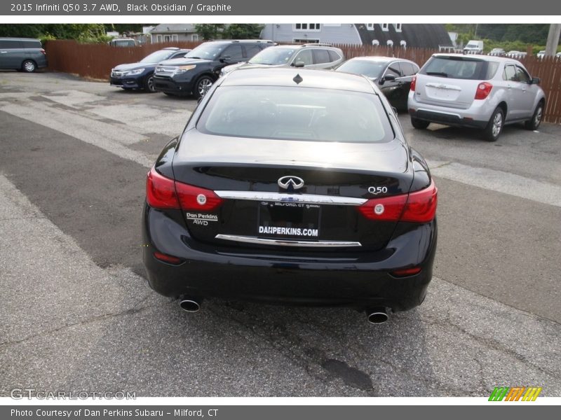 Black Obsidian / Graphite 2015 Infiniti Q50 3.7 AWD