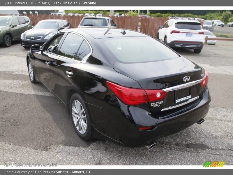 Black Obsidian / Graphite 2015 Infiniti Q50 3.7 AWD