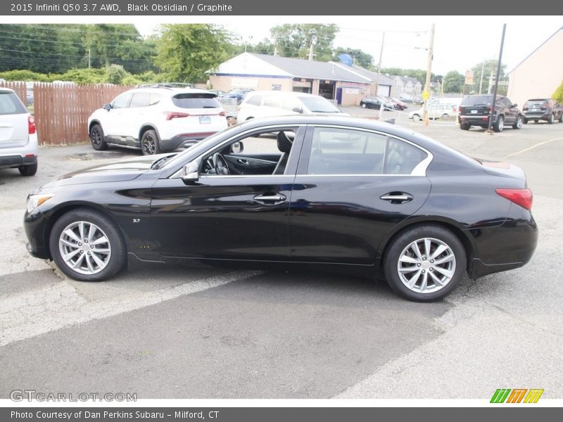 Black Obsidian / Graphite 2015 Infiniti Q50 3.7 AWD