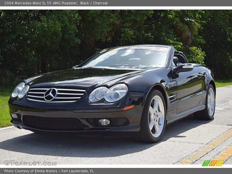 Black / Charcoal 2004 Mercedes-Benz SL 55 AMG Roadster