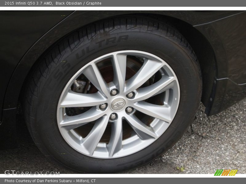 Black Obsidian / Graphite 2015 Infiniti Q50 3.7 AWD