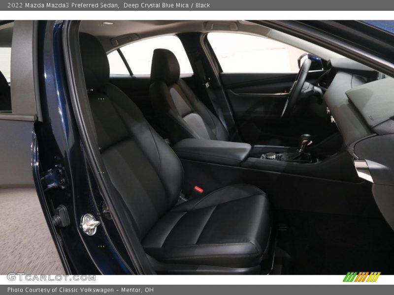 Deep Crystal Blue Mica / Black 2022 Mazda Mazda3 Preferred Sedan