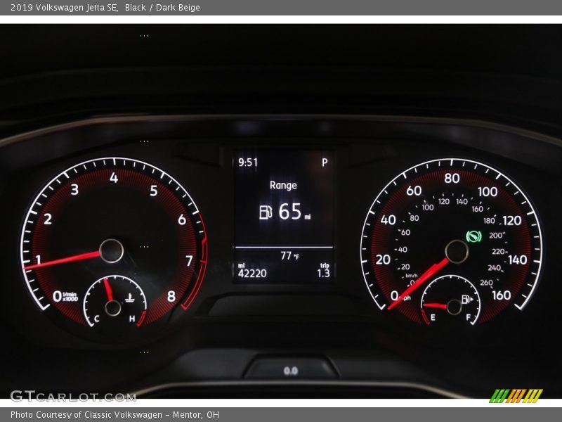 Black / Dark Beige 2019 Volkswagen Jetta SE