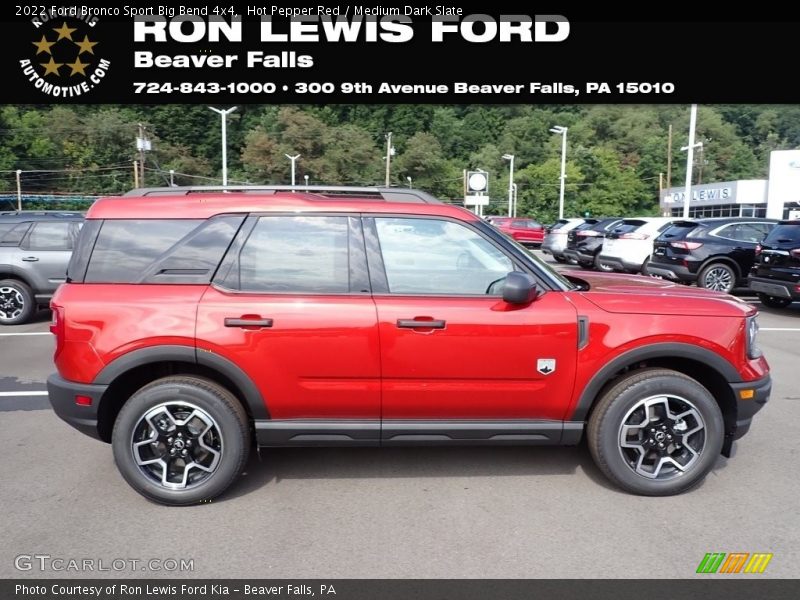 Hot Pepper Red / Medium Dark Slate 2022 Ford Bronco Sport Big Bend 4x4