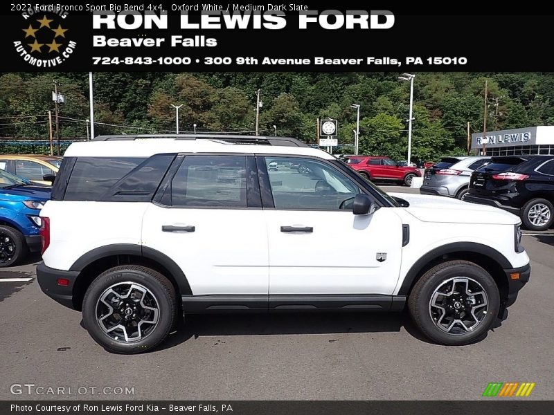 Oxford White / Medium Dark Slate 2022 Ford Bronco Sport Big Bend 4x4