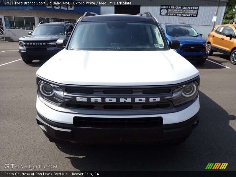 Oxford White / Medium Dark Slate 2022 Ford Bronco Sport Big Bend 4x4