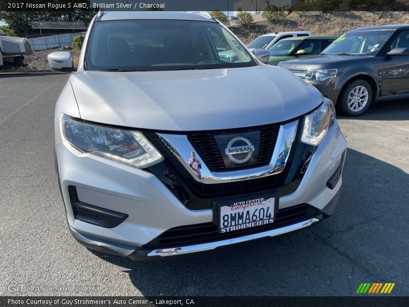 Brilliant Silver / Charcoal 2017 Nissan Rogue S AWD