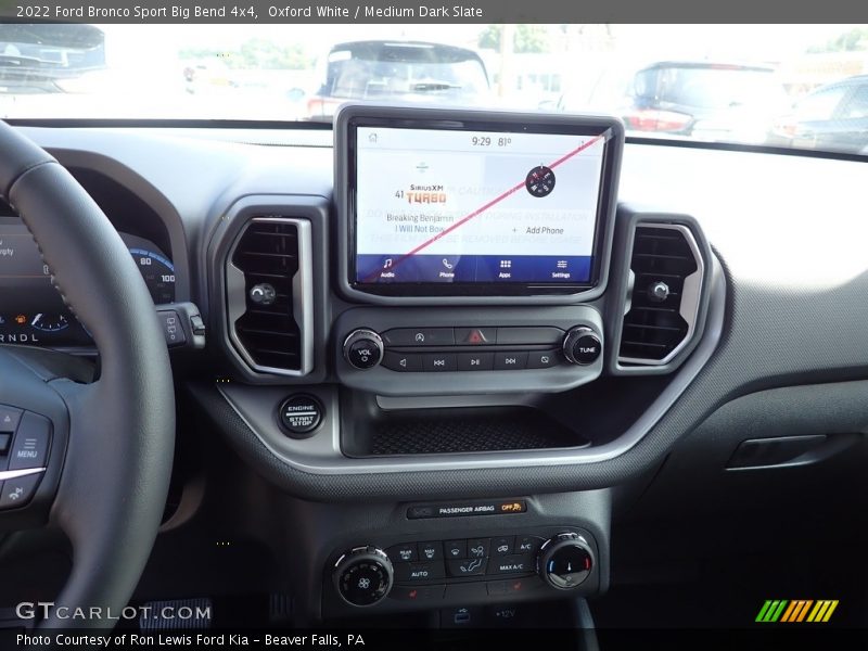 Oxford White / Medium Dark Slate 2022 Ford Bronco Sport Big Bend 4x4