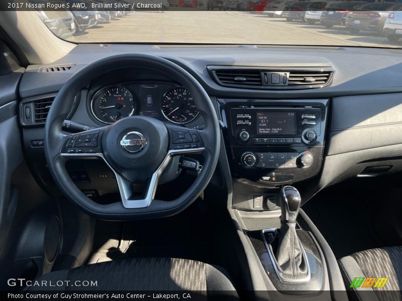 Brilliant Silver / Charcoal 2017 Nissan Rogue S AWD