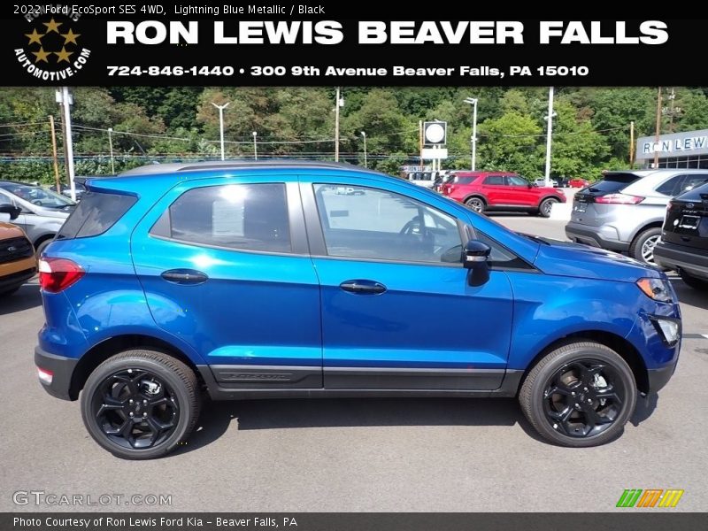 Lightning Blue Metallic / Black 2022 Ford EcoSport SES 4WD