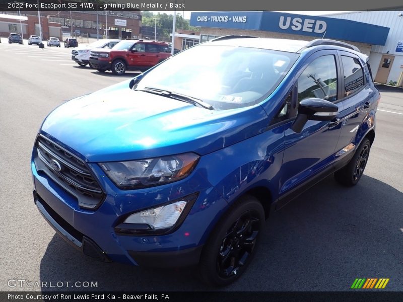Lightning Blue Metallic / Black 2022 Ford EcoSport SES 4WD