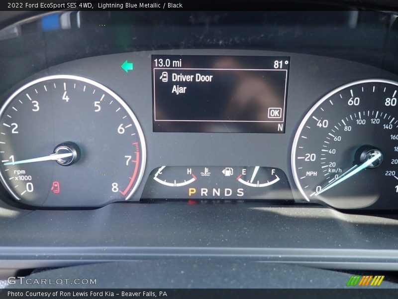  2022 EcoSport SES 4WD SES 4WD Gauges