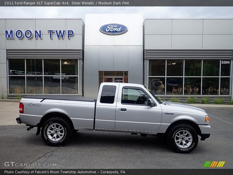 Silver Metallic / Medium Dark Flint 2011 Ford Ranger XLT SuperCab 4x4