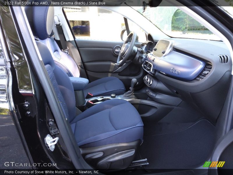 Front Seat of 2022 500X Pop AWD