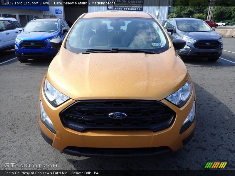 Luxe Yellow Metallic / Medium Stone 2022 Ford EcoSport S 4WD