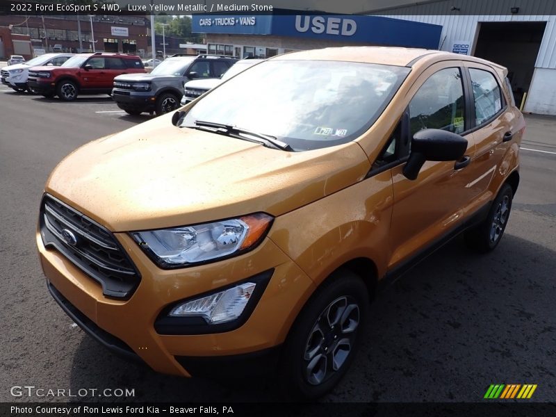 Luxe Yellow Metallic / Medium Stone 2022 Ford EcoSport S 4WD