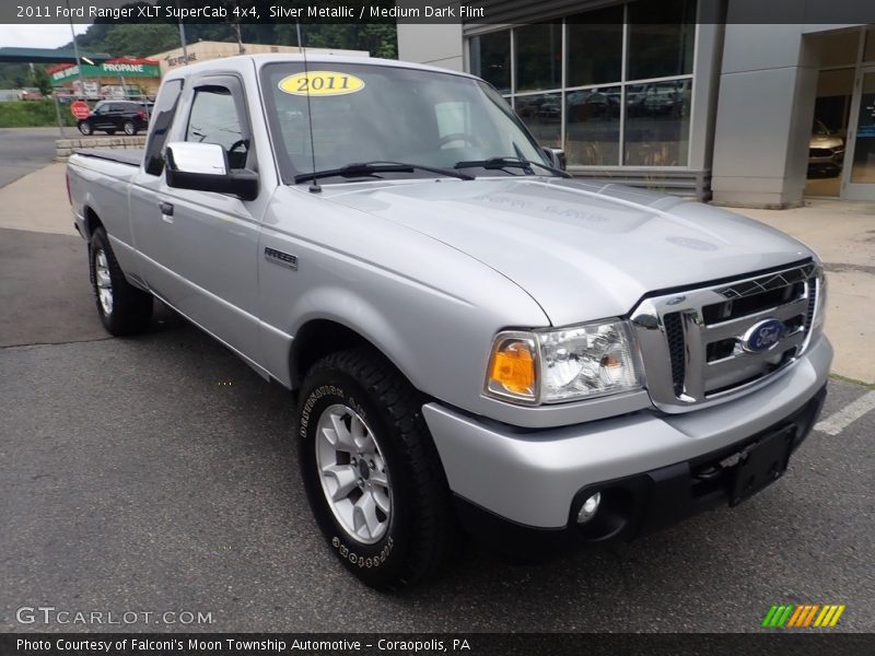 Silver Metallic / Medium Dark Flint 2011 Ford Ranger XLT SuperCab 4x4