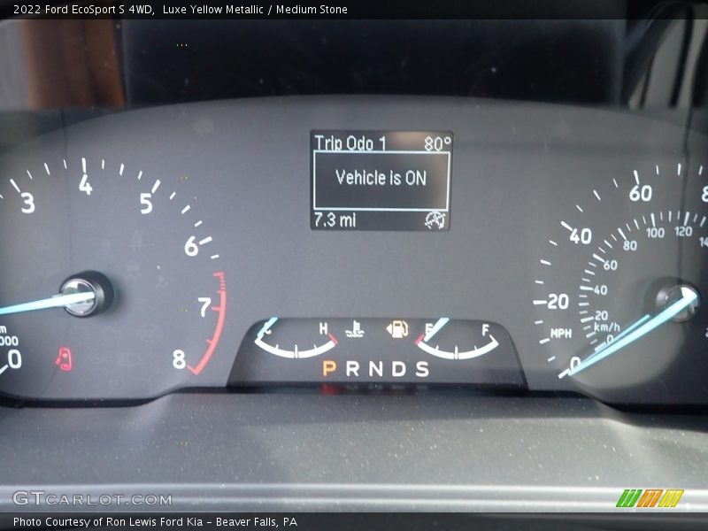 Luxe Yellow Metallic / Medium Stone 2022 Ford EcoSport S 4WD