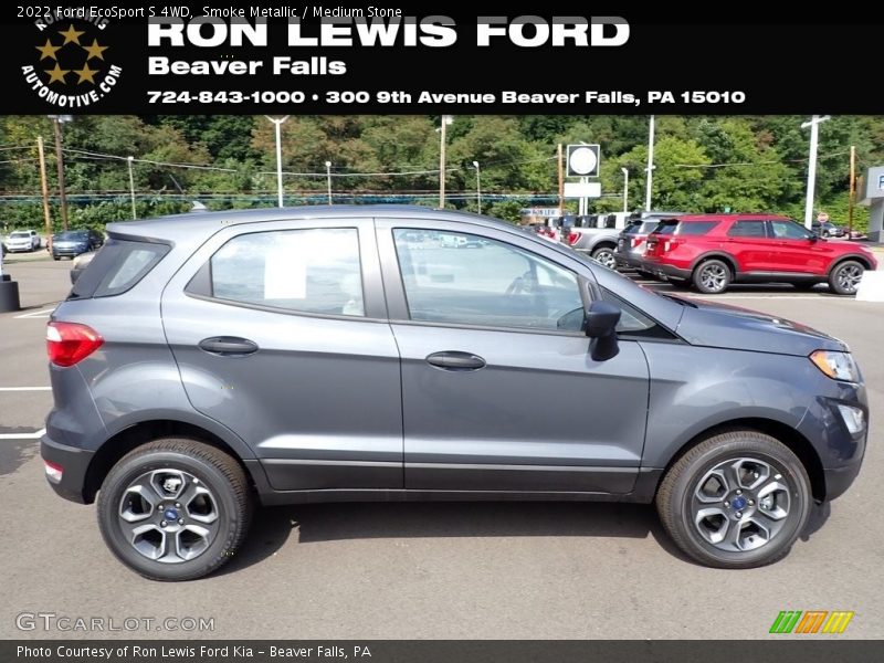 Smoke Metallic / Medium Stone 2022 Ford EcoSport S 4WD