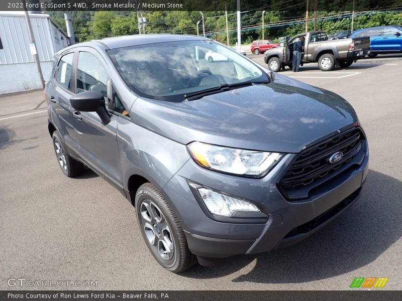 Smoke Metallic / Medium Stone 2022 Ford EcoSport S 4WD