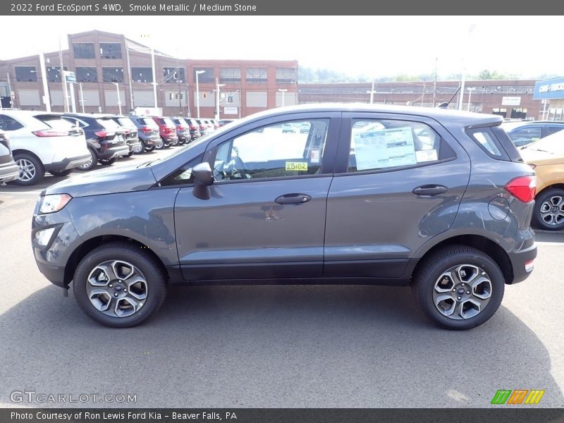 Smoke Metallic / Medium Stone 2022 Ford EcoSport S 4WD